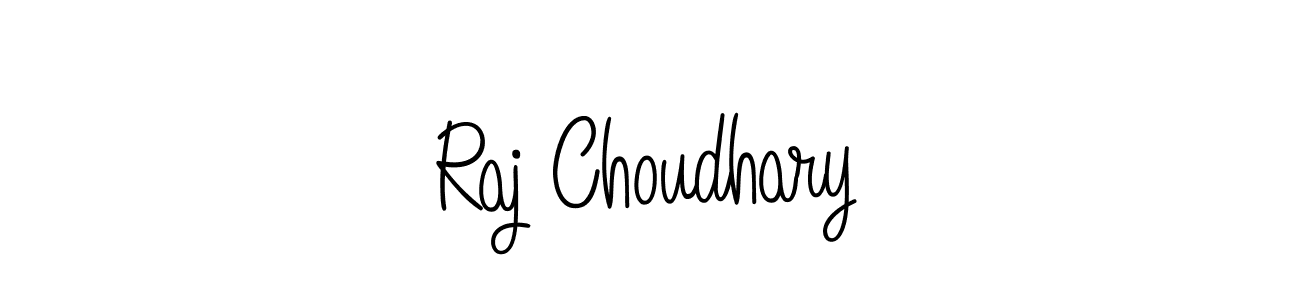 Use a signature maker to create a handwritten signature online. With this signature software, you can design (Angelique-Rose-font-FFP) your own signature for name Raj Choudhary. Raj Choudhary signature style 5 images and pictures png