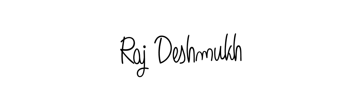 How to make Raj Deshmukh name signature. Use Angelique-Rose-font-FFP style for creating short signs online. This is the latest handwritten sign. Raj Deshmukh signature style 5 images and pictures png