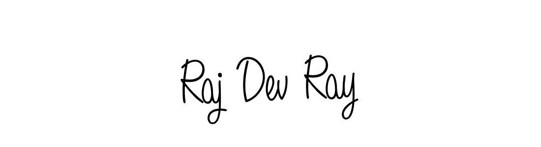 Make a beautiful signature design for name Raj Dev Ray. With this signature (Angelique-Rose-font-FFP) style, you can create a handwritten signature for free. Raj Dev Ray signature style 5 images and pictures png