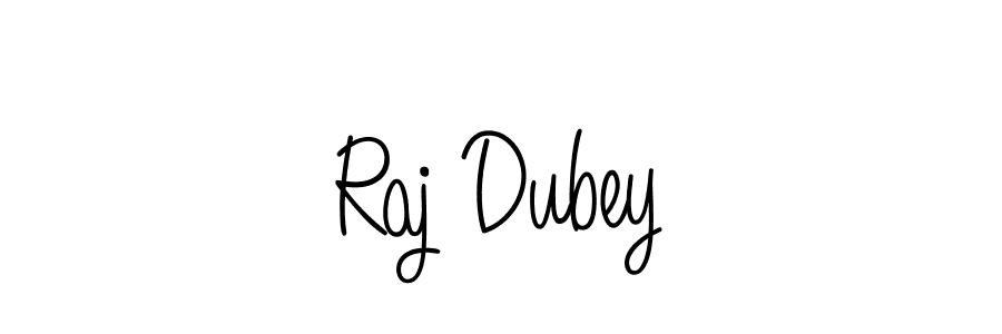 Raj Dubey stylish signature style. Best Handwritten Sign (Angelique-Rose-font-FFP) for my name. Handwritten Signature Collection Ideas for my name Raj Dubey. Raj Dubey signature style 5 images and pictures png