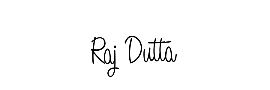 You should practise on your own different ways (Angelique-Rose-font-FFP) to write your name (Raj Dutta) in signature. don't let someone else do it for you. Raj Dutta signature style 5 images and pictures png