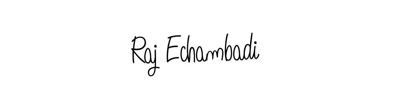 Create a beautiful signature design for name Raj Echambadi. With this signature (Angelique-Rose-font-FFP) fonts, you can make a handwritten signature for free. Raj Echambadi signature style 5 images and pictures png