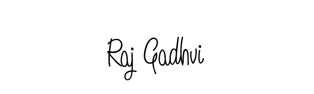 Here are the top 10 professional signature styles for the name Raj Gadhvi. These are the best autograph styles you can use for your name. Raj Gadhvi signature style 5 images and pictures png