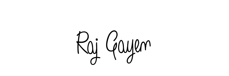 Make a beautiful signature design for name Raj Gayen. With this signature (Angelique-Rose-font-FFP) style, you can create a handwritten signature for free. Raj Gayen signature style 5 images and pictures png