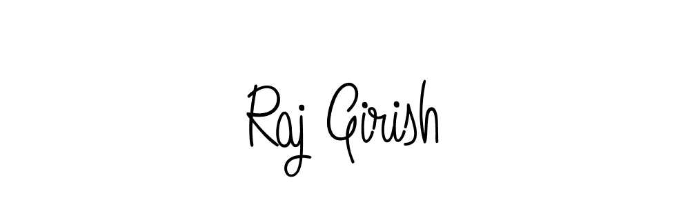 You should practise on your own different ways (Angelique-Rose-font-FFP) to write your name (Raj Girish) in signature. don't let someone else do it for you. Raj Girish signature style 5 images and pictures png