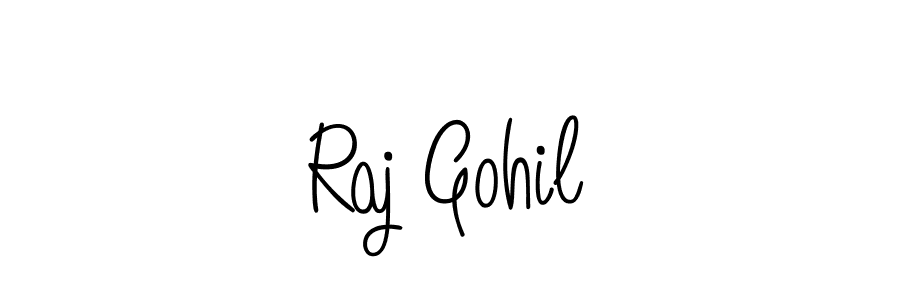 if you are searching for the best signature style for your name Raj Gohil. so please give up your signature search. here we have designed multiple signature styles  using Angelique-Rose-font-FFP. Raj Gohil signature style 5 images and pictures png