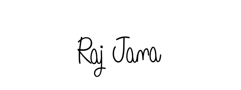 The best way (Angelique-Rose-font-FFP) to make a short signature is to pick only two or three words in your name. The name Raj Jana include a total of six letters. For converting this name. Raj Jana signature style 5 images and pictures png