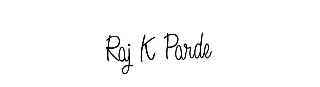 Also we have Raj K Parde name is the best signature style. Create professional handwritten signature collection using Angelique-Rose-font-FFP autograph style. Raj K Parde signature style 5 images and pictures png