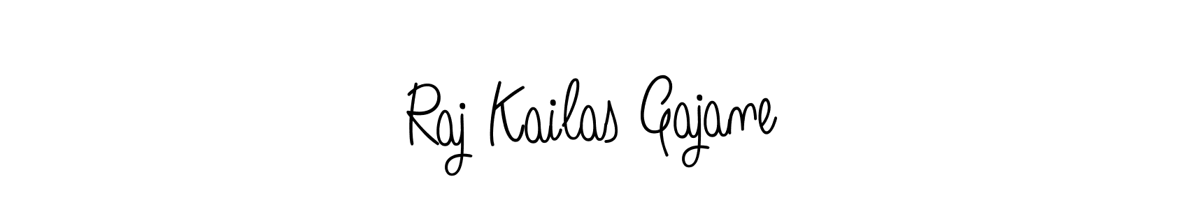 The best way (Angelique-Rose-font-FFP) to make a short signature is to pick only two or three words in your name. The name Raj Kailas Gajane include a total of six letters. For converting this name. Raj Kailas Gajane signature style 5 images and pictures png