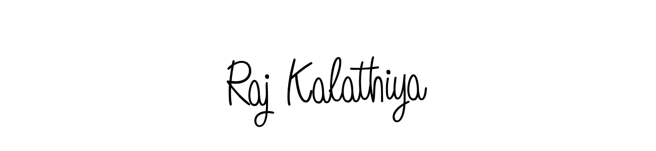 How to make Raj Kalathiya signature? Angelique-Rose-font-FFP is a professional autograph style. Create handwritten signature for Raj Kalathiya name. Raj Kalathiya signature style 5 images and pictures png