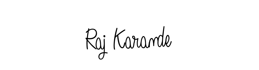 How to make Raj Karande signature? Angelique-Rose-font-FFP is a professional autograph style. Create handwritten signature for Raj Karande name. Raj Karande signature style 5 images and pictures png