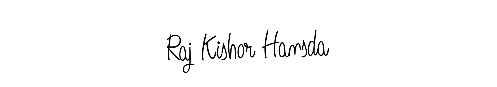 Design your own signature with our free online signature maker. With this signature software, you can create a handwritten (Angelique-Rose-font-FFP) signature for name Raj Kishor Hansda. Raj Kishor Hansda signature style 5 images and pictures png
