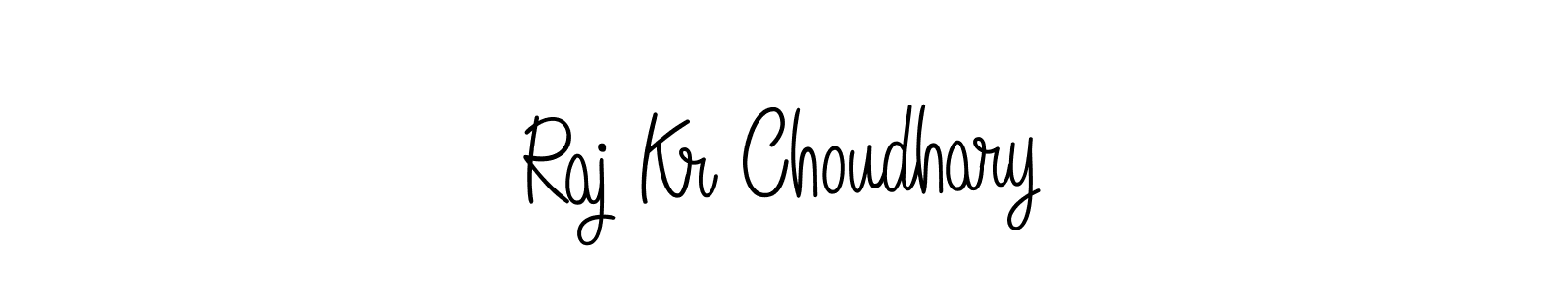 Make a beautiful signature design for name Raj Kr Choudhary. With this signature (Angelique-Rose-font-FFP) style, you can create a handwritten signature for free. Raj Kr Choudhary signature style 5 images and pictures png