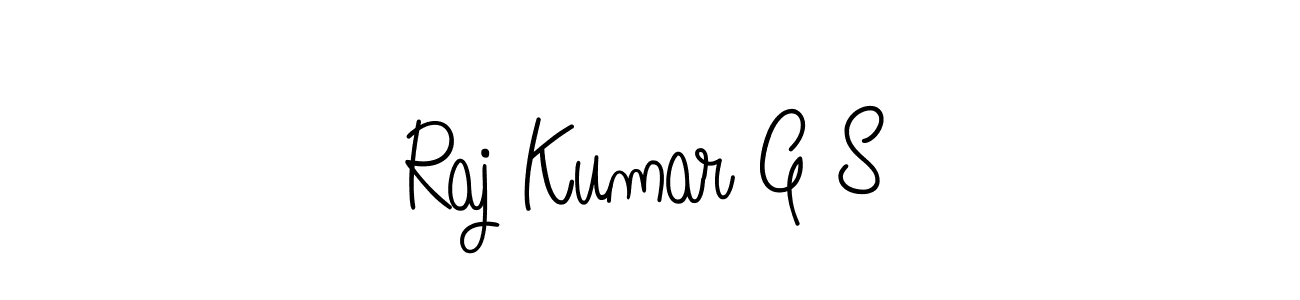 How to make Raj Kumar G S name signature. Use Angelique-Rose-font-FFP style for creating short signs online. This is the latest handwritten sign. Raj Kumar G S signature style 5 images and pictures png