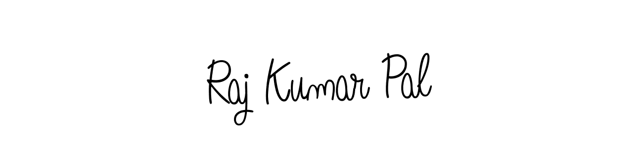 You should practise on your own different ways (Angelique-Rose-font-FFP) to write your name (Raj Kumar Pal) in signature. don't let someone else do it for you. Raj Kumar Pal signature style 5 images and pictures png