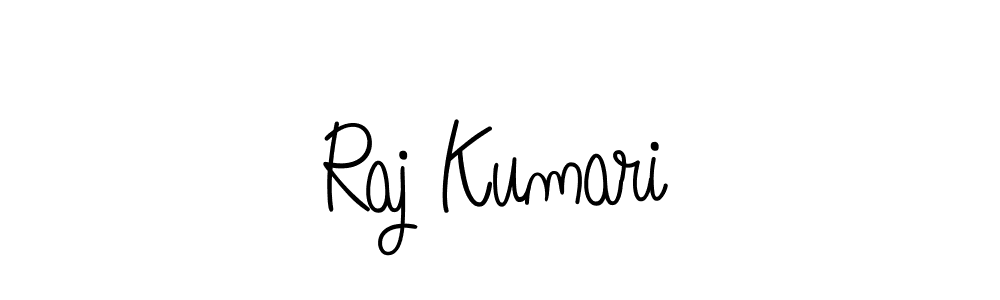 Make a beautiful signature design for name Raj Kumari. With this signature (Angelique-Rose-font-FFP) style, you can create a handwritten signature for free. Raj Kumari signature style 5 images and pictures png