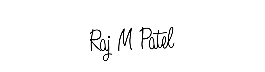 How to make Raj M Patel name signature. Use Angelique-Rose-font-FFP style for creating short signs online. This is the latest handwritten sign. Raj M Patel signature style 5 images and pictures png