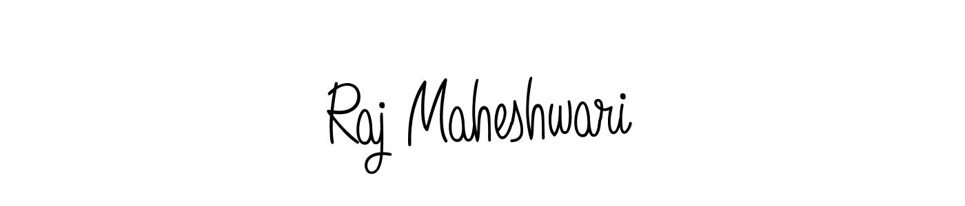 The best way (Angelique-Rose-font-FFP) to make a short signature is to pick only two or three words in your name. The name Raj Maheshwari include a total of six letters. For converting this name. Raj Maheshwari signature style 5 images and pictures png