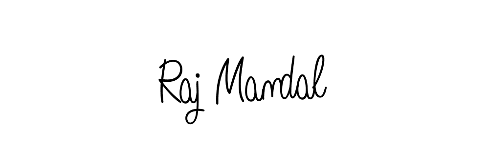 Raj Mandal stylish signature style. Best Handwritten Sign (Angelique-Rose-font-FFP) for my name. Handwritten Signature Collection Ideas for my name Raj Mandal. Raj Mandal signature style 5 images and pictures png