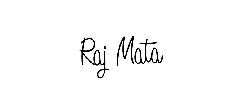How to make Raj Mata name signature. Use Angelique-Rose-font-FFP style for creating short signs online. This is the latest handwritten sign. Raj Mata signature style 5 images and pictures png