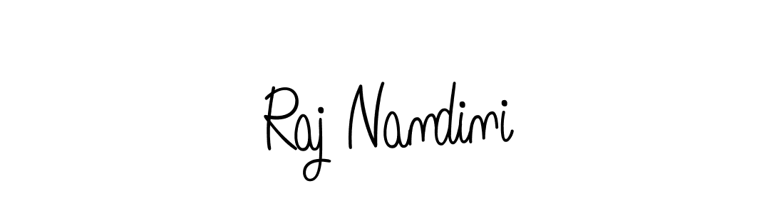 Create a beautiful signature design for name Raj Nandini. With this signature (Angelique-Rose-font-FFP) fonts, you can make a handwritten signature for free. Raj Nandini signature style 5 images and pictures png