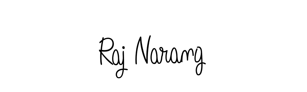 Use a signature maker to create a handwritten signature online. With this signature software, you can design (Angelique-Rose-font-FFP) your own signature for name Raj Narang. Raj Narang signature style 5 images and pictures png