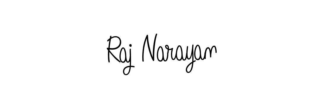 You should practise on your own different ways (Angelique-Rose-font-FFP) to write your name (Raj Narayan) in signature. don't let someone else do it for you. Raj Narayan signature style 5 images and pictures png