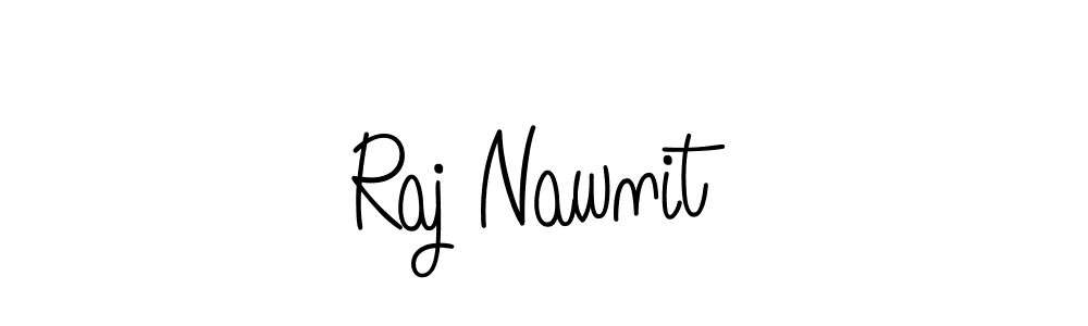 The best way (Angelique-Rose-font-FFP) to make a short signature is to pick only two or three words in your name. The name Raj Nawnit include a total of six letters. For converting this name. Raj Nawnit signature style 5 images and pictures png