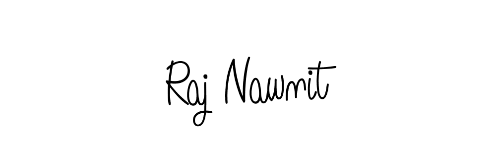 The best way (Angelique-Rose-font-FFP) to make a short signature is to pick only two or three words in your name. The name Raj Nawnit include a total of six letters. For converting this name. Raj Nawnit signature style 5 images and pictures png