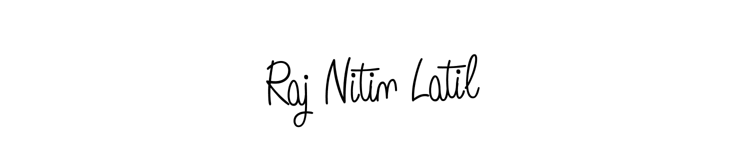 Angelique-Rose-font-FFP is a professional signature style that is perfect for those who want to add a touch of class to their signature. It is also a great choice for those who want to make their signature more unique. Get Raj Nitin Latil name to fancy signature for free. Raj Nitin Latil signature style 5 images and pictures png