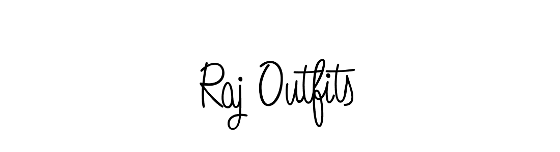 Also we have Raj Outfits name is the best signature style. Create professional handwritten signature collection using Angelique-Rose-font-FFP autograph style. Raj Outfits signature style 5 images and pictures png