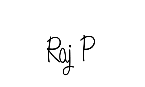 How to make Raj P name signature. Use Angelique-Rose-font-FFP style for creating short signs online. This is the latest handwritten sign. Raj P signature style 5 images and pictures png