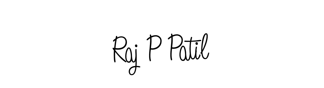 The best way (Angelique-Rose-font-FFP) to make a short signature is to pick only two or three words in your name. The name Raj P Patil include a total of six letters. For converting this name. Raj P Patil signature style 5 images and pictures png