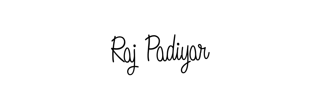 Raj Padiyar stylish signature style. Best Handwritten Sign (Angelique-Rose-font-FFP) for my name. Handwritten Signature Collection Ideas for my name Raj Padiyar. Raj Padiyar signature style 5 images and pictures png