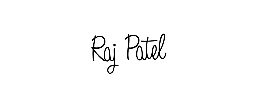 Use a signature maker to create a handwritten signature online. With this signature software, you can design (Angelique-Rose-font-FFP) your own signature for name Raj Patel. Raj Patel signature style 5 images and pictures png