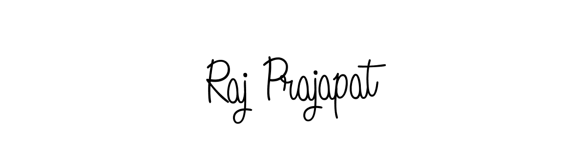 Use a signature maker to create a handwritten signature online. With this signature software, you can design (Angelique-Rose-font-FFP) your own signature for name Raj Prajapat. Raj Prajapat signature style 5 images and pictures png