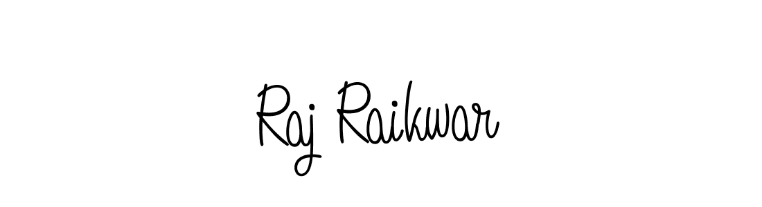 How to make Raj Raikwar signature? Angelique-Rose-font-FFP is a professional autograph style. Create handwritten signature for Raj Raikwar name. Raj Raikwar signature style 5 images and pictures png