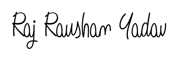 Raj Raushan Yadav stylish signature style. Best Handwritten Sign (Angelique-Rose-font-FFP) for my name. Handwritten Signature Collection Ideas for my name Raj Raushan Yadav. Raj Raushan Yadav signature style 5 images and pictures png