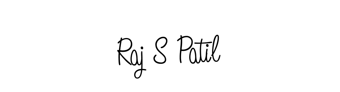 You should practise on your own different ways (Angelique-Rose-font-FFP) to write your name (Raj S Patil) in signature. don't let someone else do it for you. Raj S Patil signature style 5 images and pictures png