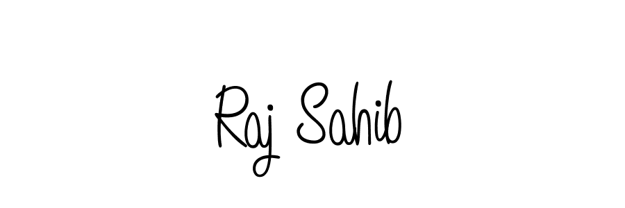 Raj Sahib stylish signature style. Best Handwritten Sign (Angelique-Rose-font-FFP) for my name. Handwritten Signature Collection Ideas for my name Raj Sahib. Raj Sahib signature style 5 images and pictures png