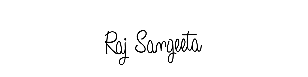 Make a beautiful signature design for name Raj Sangeeta. With this signature (Angelique-Rose-font-FFP) style, you can create a handwritten signature for free. Raj Sangeeta signature style 5 images and pictures png