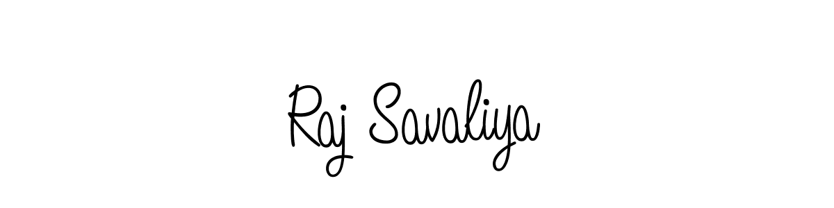 Raj Savaliya stylish signature style. Best Handwritten Sign (Angelique-Rose-font-FFP) for my name. Handwritten Signature Collection Ideas for my name Raj Savaliya. Raj Savaliya signature style 5 images and pictures png