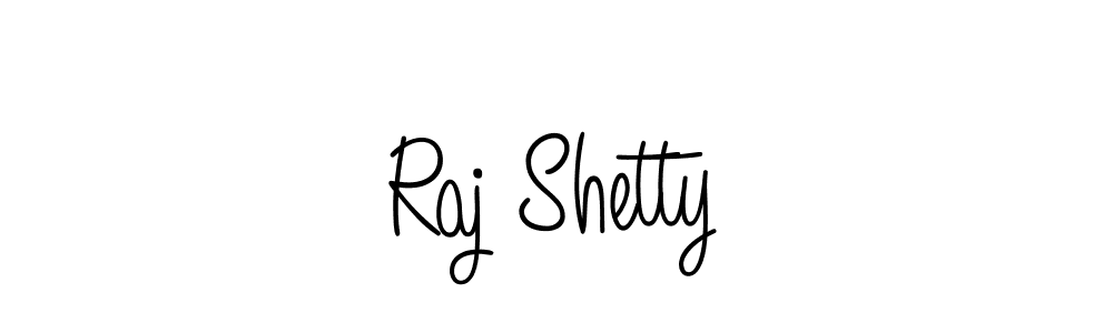 Use a signature maker to create a handwritten signature online. With this signature software, you can design (Angelique-Rose-font-FFP) your own signature for name Raj Shetty. Raj Shetty signature style 5 images and pictures png