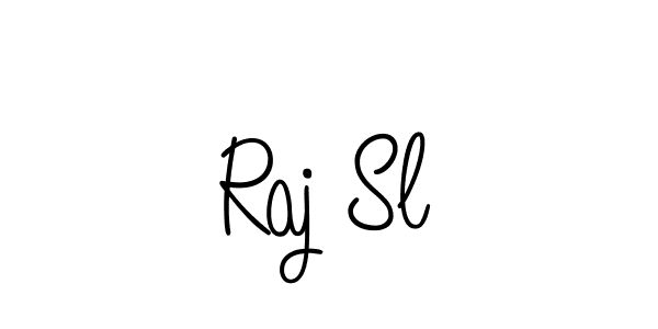 How to Draw Raj Sl signature style? Angelique-Rose-font-FFP is a latest design signature styles for name Raj Sl. Raj Sl signature style 5 images and pictures png