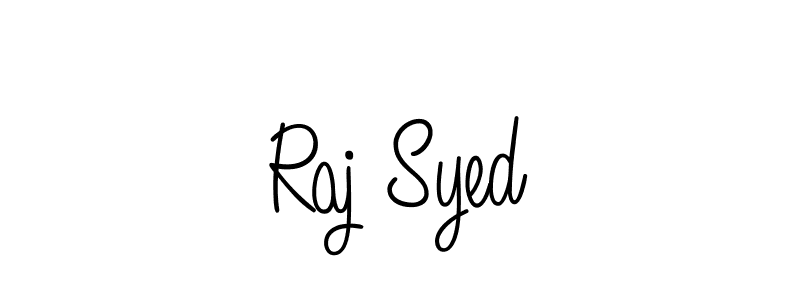 How to make Raj Syed name signature. Use Angelique-Rose-font-FFP style for creating short signs online. This is the latest handwritten sign. Raj Syed signature style 5 images and pictures png