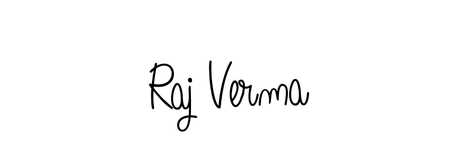 Create a beautiful signature design for name Raj Verma. With this signature (Angelique-Rose-font-FFP) fonts, you can make a handwritten signature for free. Raj Verma signature style 5 images and pictures png