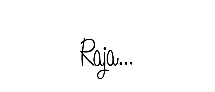 How to make Raja… name signature. Use Angelique-Rose-font-FFP style for creating short signs online. This is the latest handwritten sign. Raja… signature style 5 images and pictures png