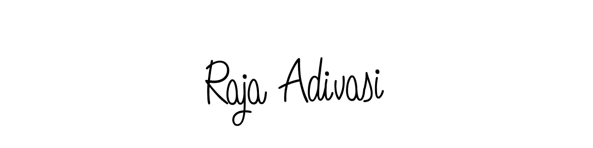 Create a beautiful signature design for name Raja Adivasi. With this signature (Angelique-Rose-font-FFP) fonts, you can make a handwritten signature for free. Raja Adivasi signature style 5 images and pictures png