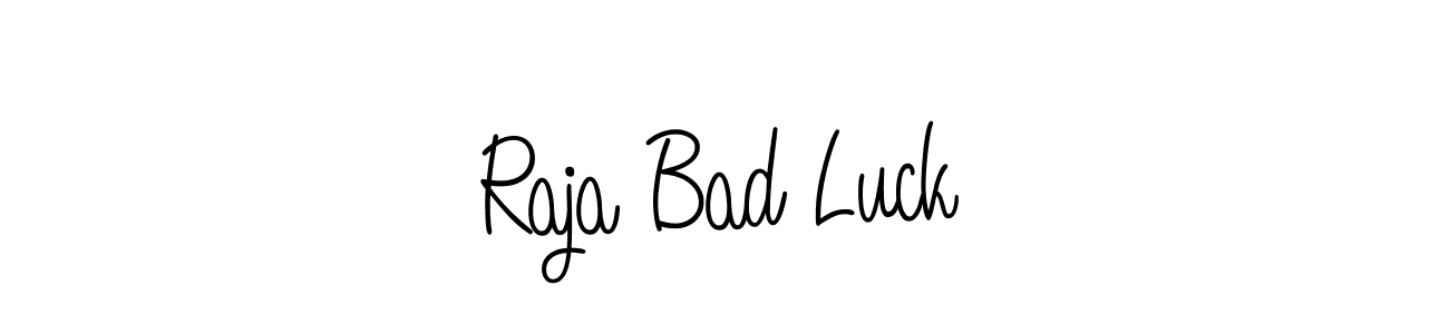 The best way (Angelique-Rose-font-FFP) to make a short signature is to pick only two or three words in your name. The name Raja Bad Luck include a total of six letters. For converting this name. Raja Bad Luck signature style 5 images and pictures png