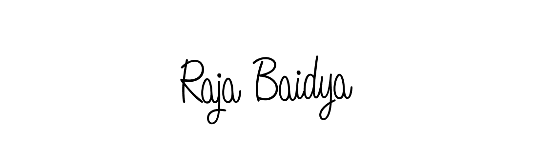 How to Draw Raja Baidya signature style? Angelique-Rose-font-FFP is a latest design signature styles for name Raja Baidya. Raja Baidya signature style 5 images and pictures png